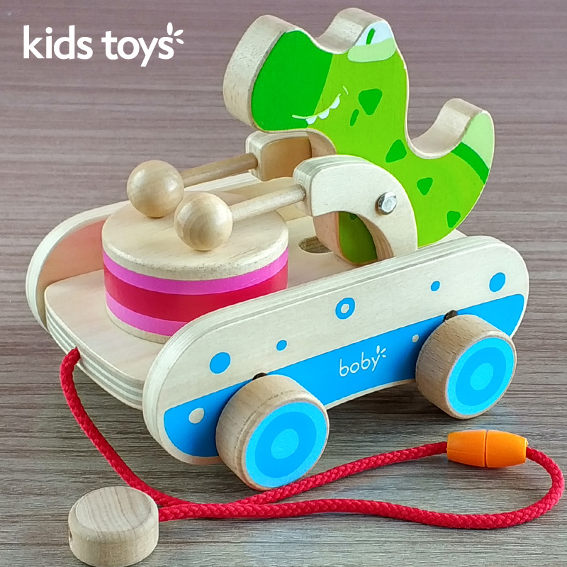 baby Drag Toddler Hand lines Toy car 0-1-2 Baby children gift crocodile Drums trailerin the Toy/Childs/Puzzle/Building block/Model , Children crawl/Toddler/Fitness , Drag toddler toys category - from Buy2taobao.com to provide professional Taobao agent buy service