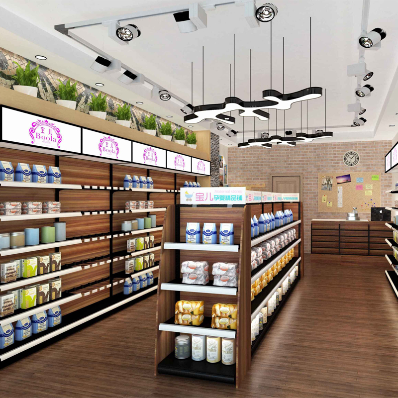 格调深圳 便利店货架 超市自由组合零食展示架钢木架子包邮批发|ruв категории коммерческий/офисная мебель, полки/витрина, полки супермаркетов - от Buy2taobao.com для оказания профессиональной услуги покупки агента Taobao