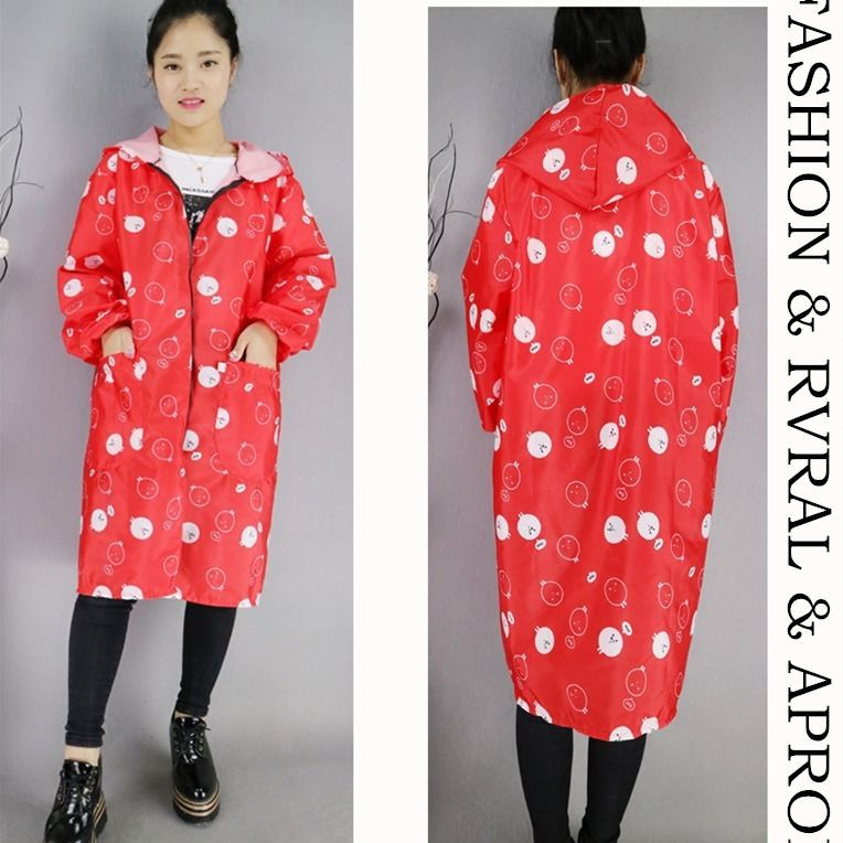 成人拉链罩衣长袖轻微防水围裙大褂韩版厨房家具男女士长款工作服|ruв категории семья/личные чистящие средства, домашнюю работу/слово уборка посуды, фартук - от Buy2taobao.com для оказания профессиональной услуги покупки агента Taobao