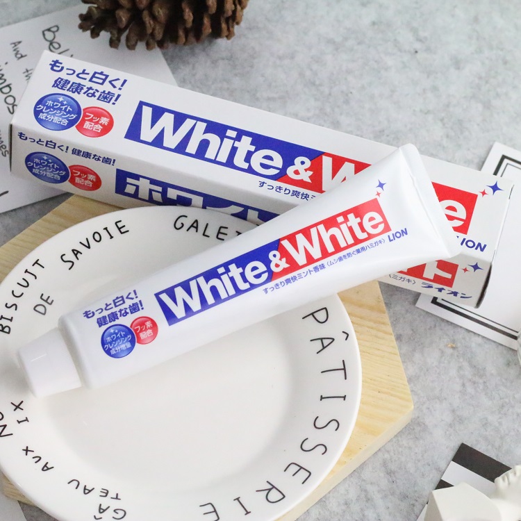 日本狮王White﹠White特效美白牙膏大白清新口气健齿|ruв категории туалетные чище/санитарно - гигиенических салфеток/бумага/Ароматерапия, шампунь/человек чистой, полости рта, зубная паста - от Buy2taobao.com для оказания профессиональной услуги покупки агента Taobao