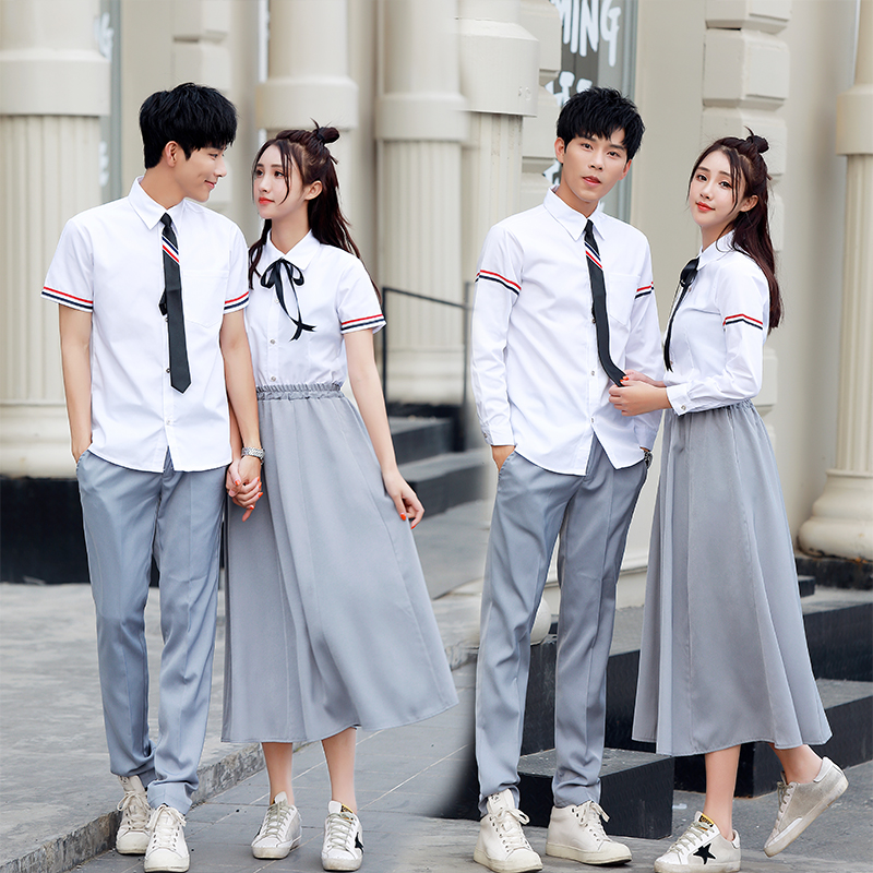 毕业照服装班服夏季韩版潮学生学院风高中校服情侣装春装2019新款|msdalam kategori Butik wanita / wanita, menetapkan/pakaian seragam pelajar/seragam kerja, pakaian seragam pelajar - dari Buy2taobao.com untuk memberikan perkhidmatan ejen Taobao profesional membeli