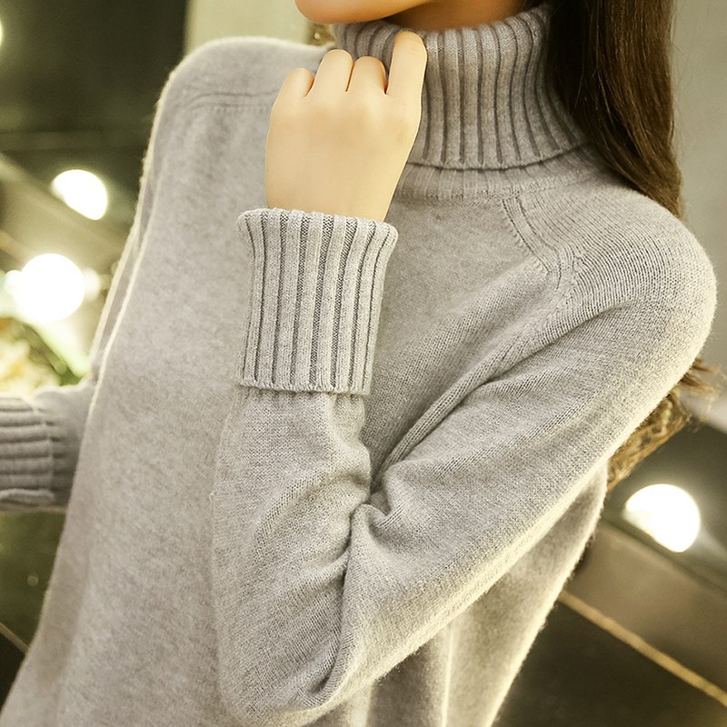 sweater lengthen Light green Autumn and winter Female version Good-looking Beige Beige light gray Bulky clothes Mature style Fabricin the Women's clothing/Boutique , Sweaters category - from Buy2taobao.com to provide professional Taobao agent buy service