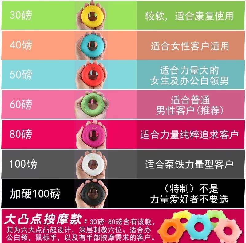 finger Grip major The hand man 30-40-50 pound 60-80-100 Palm Men's Silicone ringin the Sports/Yoga/Fitness/Fans supplies , Stepper/Small and medium sized fitness equipment , Grip category - from Buy2taobao.com to provide professional Taobao agent buy service