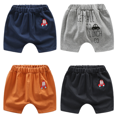 男童小汽车pp短裤2018夏装新款儿童装时尚短裤热裤宝宝韩版短裤子