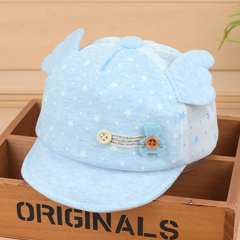 宝宝凉帽 婴儿帽子薄款夏遮阳帽 0-3个月男宝宝帽子透气网眼帽棉4|ruв категории Детская одежда, шляпа/шарф/маска/перчатки/наушники/ноги рукав, шляпа - от Buy2taobao.com для оказания профессиональной услуги покупки агента Taobao