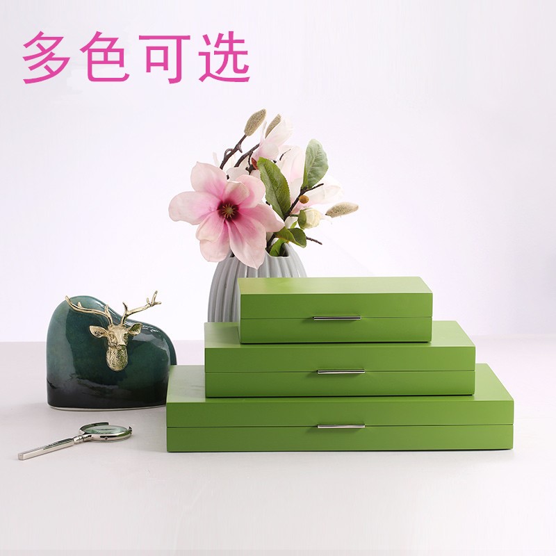 新中式欧式美式现代简约样板房家居装饰品草原绿哑光带收纳扣盒|msdalam kategori Aksesori rumah, barang-barang hiasan, kotak barang kemas - dari Buy2taobao.com untuk memberikan perkhidmatan ejen Taobao profesional membeli