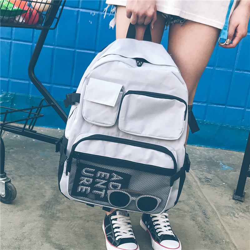 Schoolbag female students Korean version of Harajuku ulzzang Campus knapsack High-capacity Personalized Backpackin the Toy/Childs/Puzzle/Building block/Model , Bags for children/Backpack/Bags , Schoolbag category - from Buy2taobao.com to provide professional Taobao agent buy service