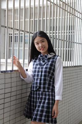 jk制服校服背心 少女系马甲学院正统制服单排扣格子马甲 包邮