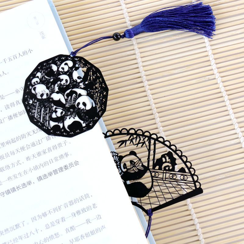 Chinese style Sichuan Province Anniversary panda RIZ-ZOAWD Hollow Metal classical bookmark tassels friend originality to work in an office Stationeryin the Festive supplies/Gift , Other Festival Gifts category - from Buy2taobao.com to provide professional Taobao agent buy service