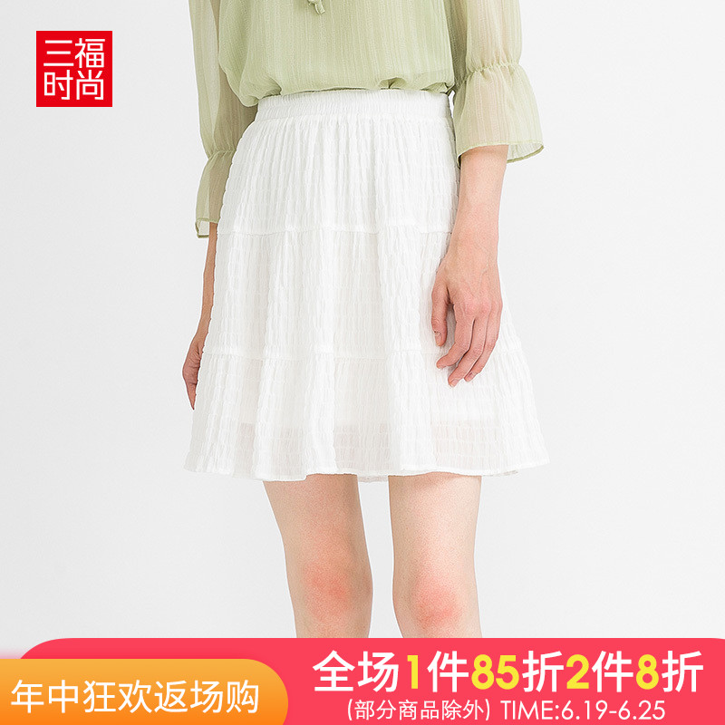 三福2019夏新品女韩版初恋短裙少女心街头潮流百褶裙女 400324|ruв категории Женская одежда, юбка - от Buy2taobao.com для оказания профессиональной услуги покупки агента Taobao