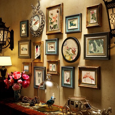 bedroom solid wood Photo wall Retro a living room European style Photo frame wall originality combination background Wall hanging American style decoratein the Home accessories , Photo/Photo Wall , Photo Wall category - from Buy2taobao.com to provide professional Taobao agent buy service