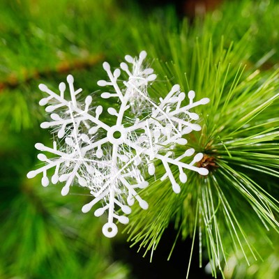 老丈人圣诞装饰白色仿真雪花片婚庆雪景道具装扮摄影派对节日