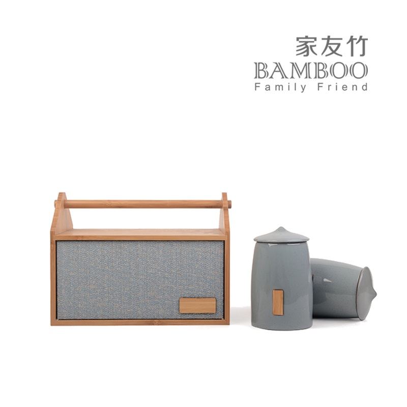 家友竹新品茶叶包装盒 丰仓提梁密封陶瓷罐 绿茶半斤装可定制|ruв категории упаковка, упаковка пищевых продуктов, упаковка чая - от Buy2taobao.com для оказания профессиональной услуги покупки агента Taobao