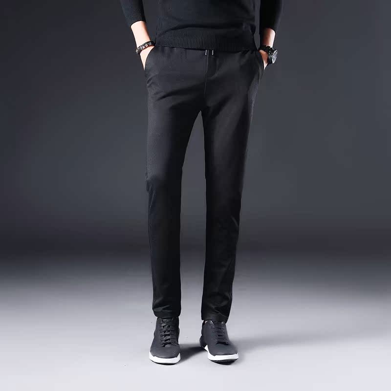 Solid Elastic waist Feet Casual pants A25-568in the Men's clothing, Casual pants category - from Buy2taobao.com to provide professional Taobao agent buy service