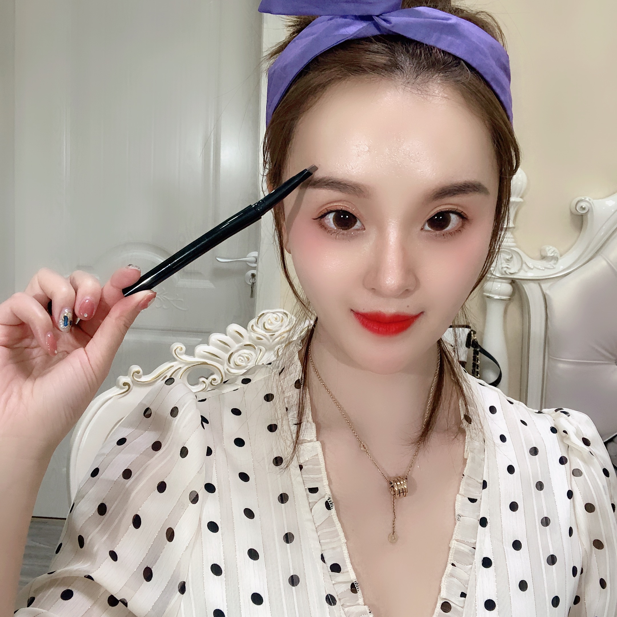 Double head Exquisite waterproof Anti-sweat natural Eyebrow pencil Eyebrow brushin the Makeup/Perfume/Beauty tools , Eyebrow pencil/Eyebrow/Eyebrow cream category - from Buy2taobao.com to provide professional Taobao agent buy service