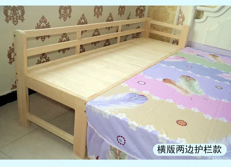 实木儿童床松木婴儿床幼儿床男孩女孩单人床带护栏拼接加宽床|msdalam kategori perabot kediaman, katil kelas, katil kayu pepejal - dari Buy2taobao.com untuk memberikan perkhidmatan ejen Taobao profesional membeli