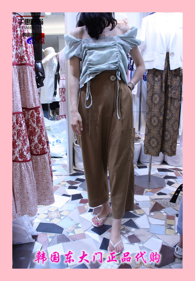 the republic of korea quality goods Agency purchase 2019 Women's new The yun Pocket Concise Casual pants S/M codein the Women's clothing/Boutique , Pants , Casual pants category - from Buy2taobao.com to provide professional Taobao agent buy service