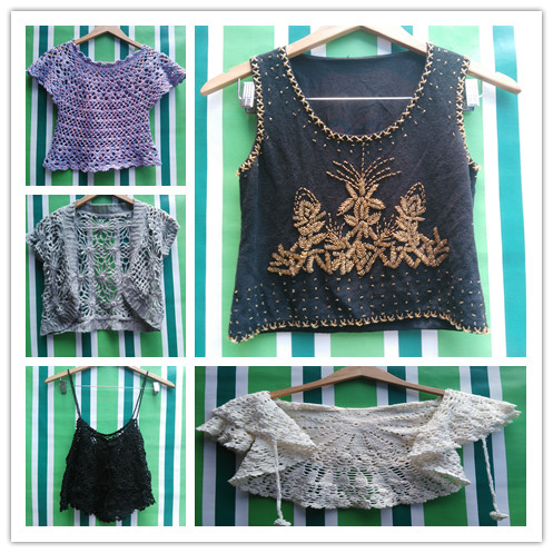 vintage 日系 森女 夏季 孤品 甜美镂空 百搭 纯手工钩花衣C在类目 女装/女士精品, 毛衣中 - 来自Buy2taobao.com提供专业的淘宝代购服务