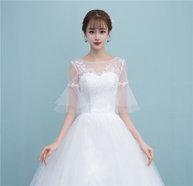 婚纱一字肩2019新款韩版齐地喇叭袖修身显瘦简约新娘婚纱森系在类目 女装/女士精品, 婚纱/旗袍/礼服, 婚纱中 - 来自Buy2taobao.com提供专业的淘宝代购服务