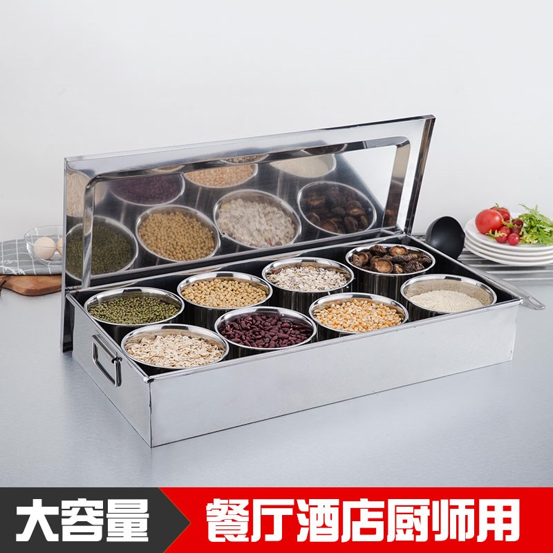 厨房用品不锈钢调味盒调料罐留样盒套装作料酒店餐厅厨师饭店在类目 厨房/烹饪用具, 厨用小工具/厨房储物, 储物瓶罐/厨房储物器皿, 调味瓶罐中 - 来自Buy2taobao.com提供专业的淘宝代购服务