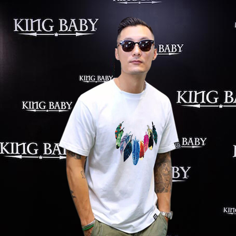Shawn Yue Chaopai Harbor Wind Short sleeved T-shirt summer T-shirts pure cotton Youth leisure time Easy Large man half sleevein the Men's clothing, T-shirt category - from Buy2taobao.com to provide professional Taobao agent buy service