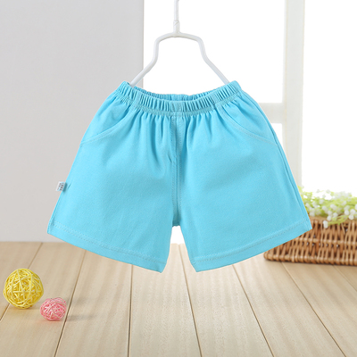 儿童短裤男童女童纯棉宝宝热裤沙滩裤糖果色婴儿裤子小孩睡裤夏款