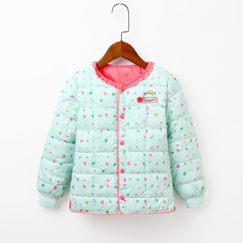 children Internal bile cotton-padded clothes 2018 new pattern Autumn and winter thickening keep warm girl CUHK Broken flowers cotton-padded jacket student coatin the Children/Baby/Family fitted , Cotton-padded jacket/Padded category - from Buy2taobao.com to provide professional Taobao agent buy service