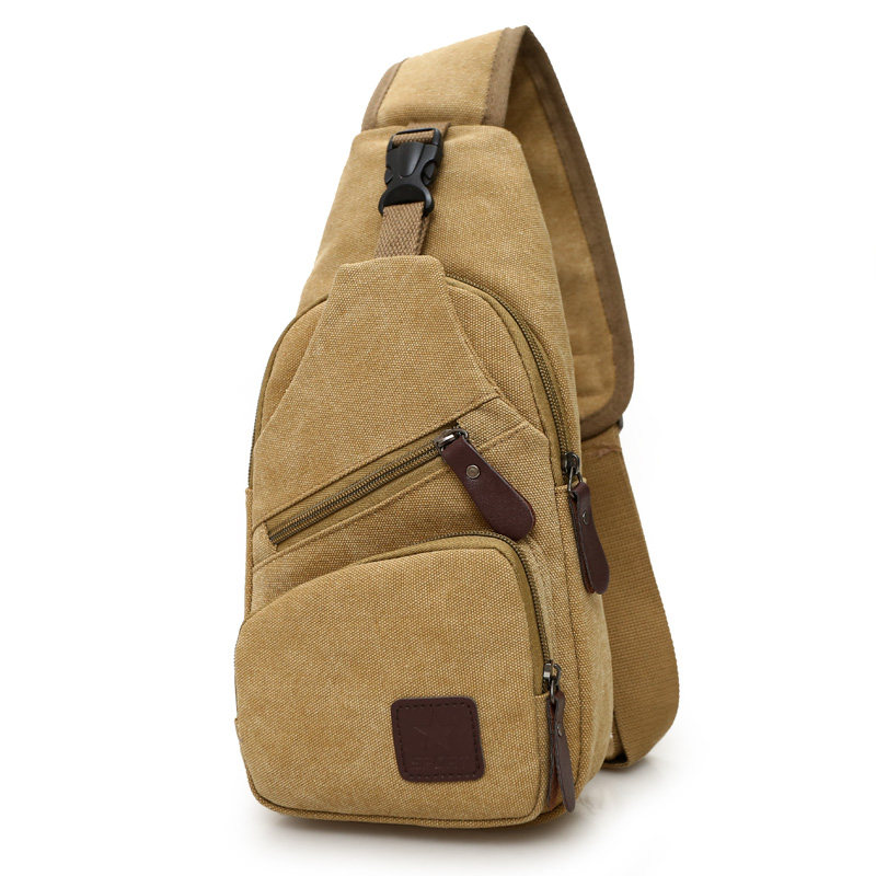 Men's bag Canvas bag The men's shoulder bag Chest pack Inclined shoulder bag Casual Bags Cross package Chest pack Sports fashion knapsackin the Leather/Lady bags/Men's bag, Men's bags category - from Buy2taobao.com to provide professional Taobao agent buy service