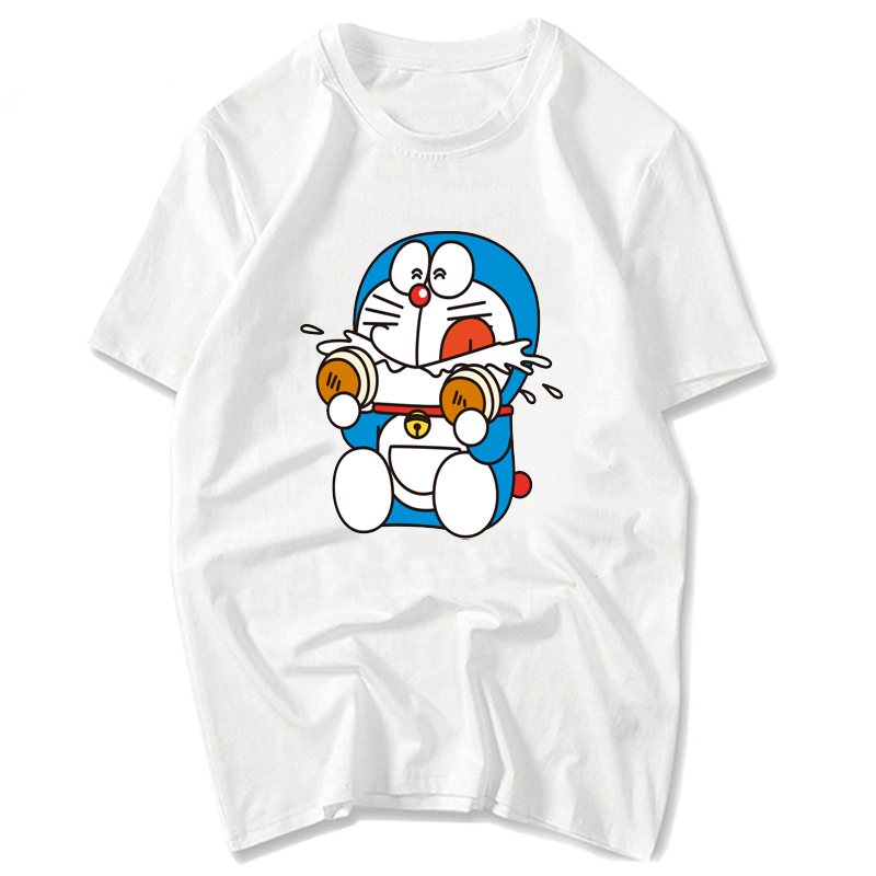 comic Doraemon men and women leisure time Short sleeved Blue fat lovers Sisters loaded Brother dorm Jingle cat T-shirtin the Men's clothing, T-shirt category - from Buy2taobao.com to provide professional Taobao agent buy service