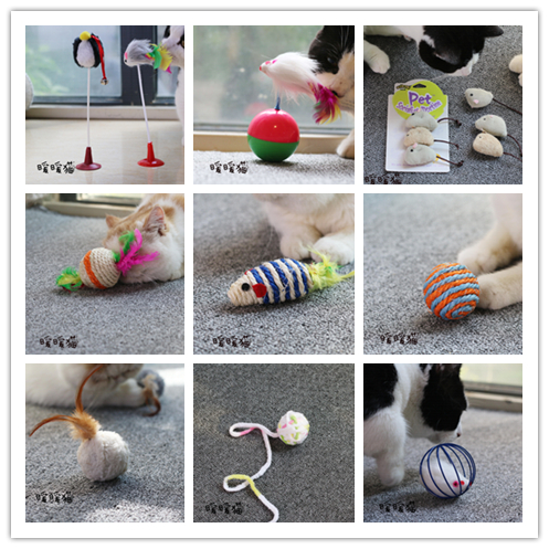 Kitty Sisal Feather Little Mouse Toys Elastic ball Tumbler sucker Mint 3in the Pet/Pet food and supplies , Cat/Dog Toys , Rubber Ball/Ball Toys category - from Buy2taobao.com to provide professional Taobao agent buy service