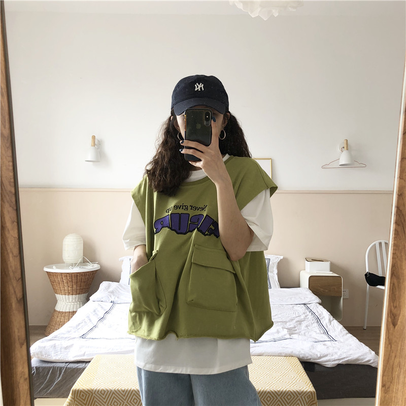 summer Korean Edition Easy Torn edge work clothes Vest lady 2019 new pattern leisure time waistcoat fashion jacket coatin the Women's clothing/Boutique , Maga category - from Buy2taobao.com to provide professional Taobao agent buy service
