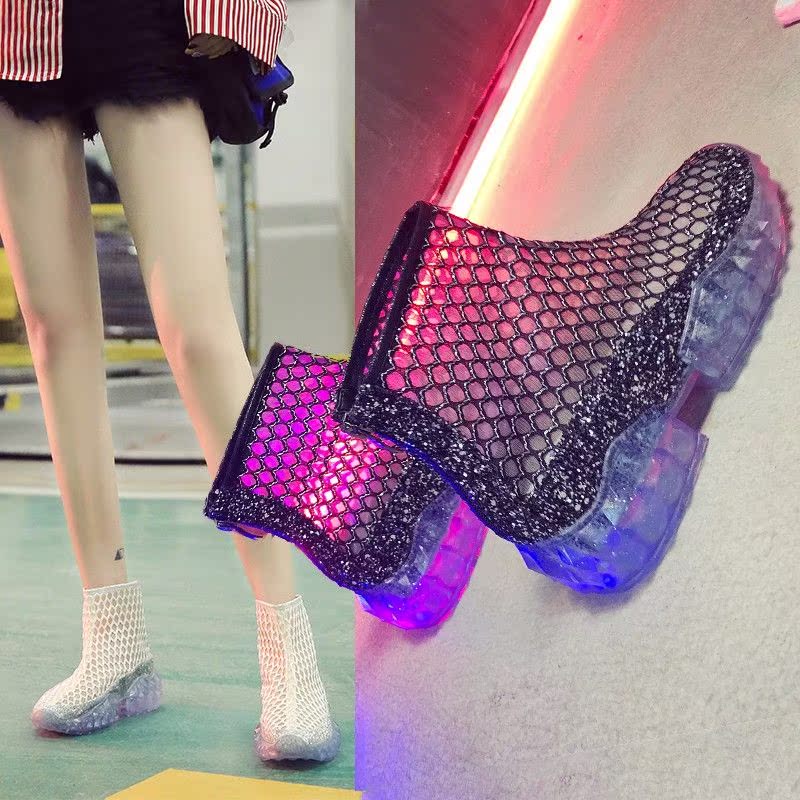 Hollow Red Crystal Bootie Flat bottom Versatile Middle heel Jacobs Sandals 2019 New spring and summerin the Family/Personal Cleaning Tools , Housework/Floor cleaning equipment , Wipe slippers category - from Buy2taobao.com to provide professional Taobao agent buy service