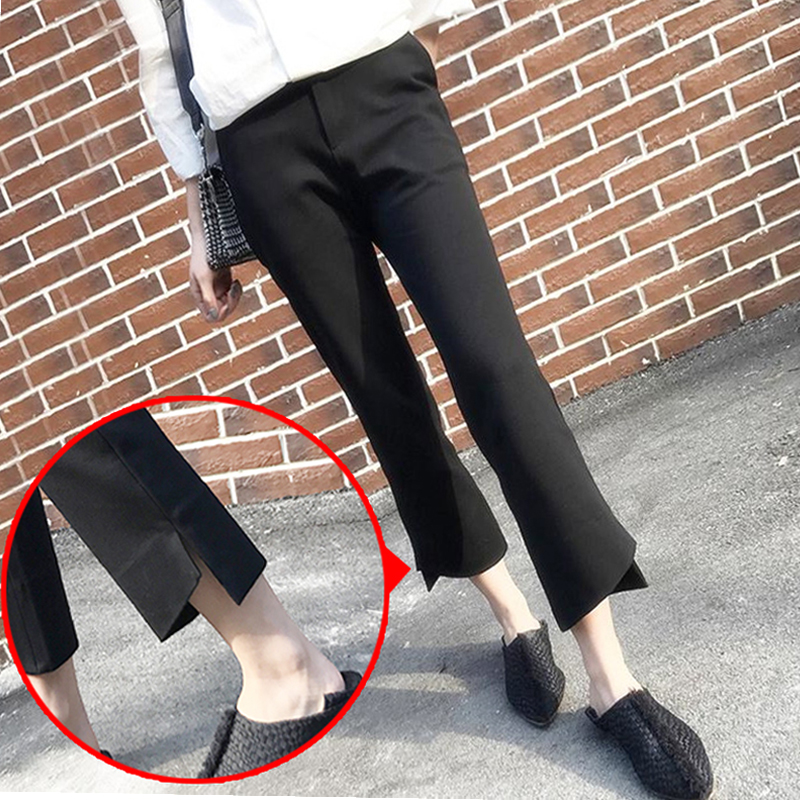 孕婦褲秋季韓國托腹褲子薄款西褲休閑闊腿九分褲春秋微喇叭褲潮媽在類目 孕婦裝/孕產婦用品/營養, 孕婦褲/託腹褲中 - 來自Buy2taobao.com提供專業的淘寶代購服務