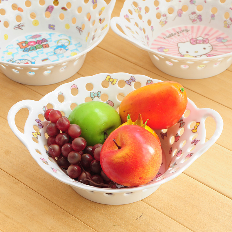 Cartoon Melamine Plastic Fruit plate snacks tableware Fruit bowl Hamper Hollow Leachate lovelyin the Tableware , Tableware , Fruit bowl/Fruit plate/Hamper category - from Buy2taobao.com to provide professional Taobao agent buy service