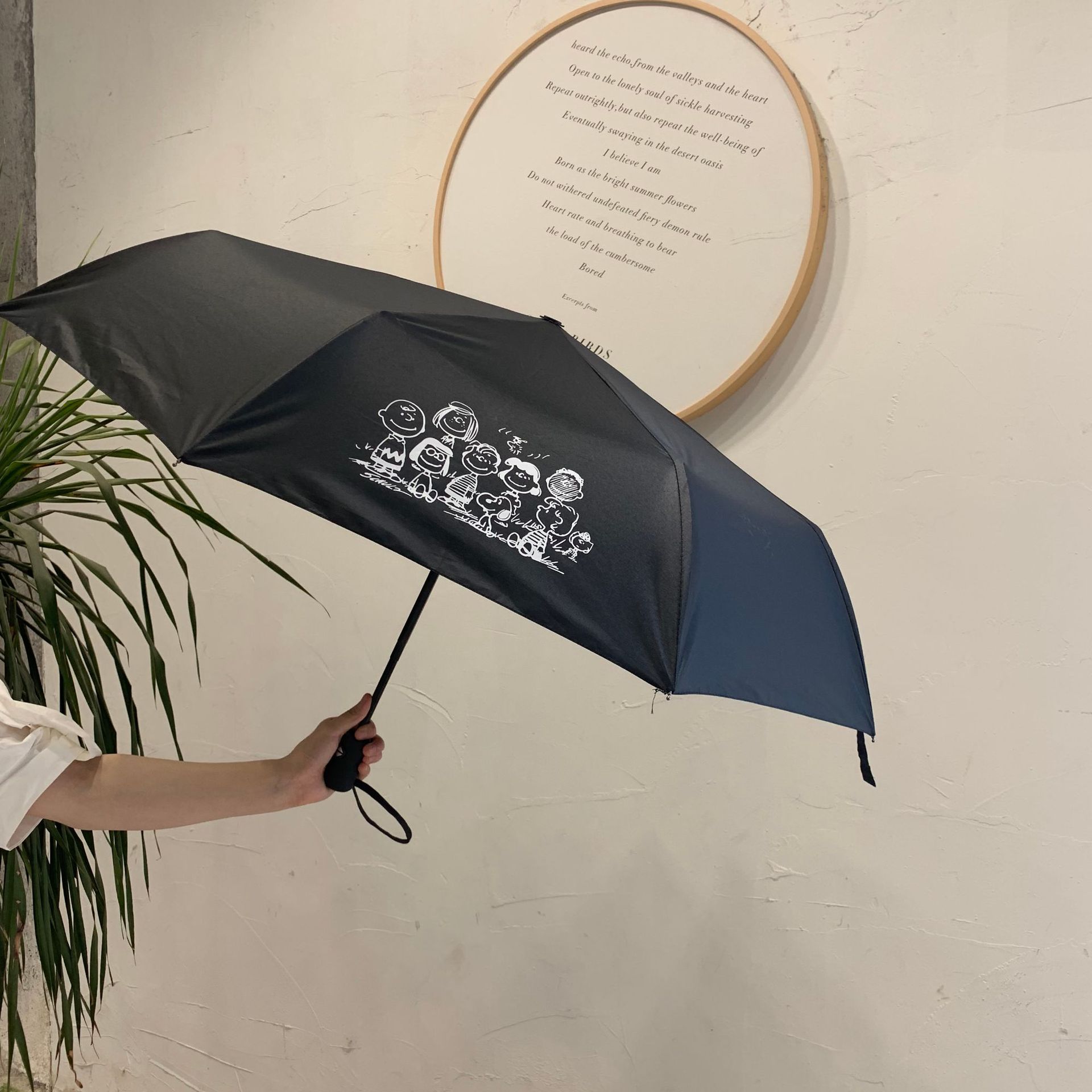 Famous ins self-control Charlie A person Snoopy summer black fully automatic Sunscreen Vinyl Umbrella loversin the Home Daily , Umbrella/Rain gear/Rain/Moistureproof , Umbrella category - from Buy2taobao.com to provide professional Taobao agent buy service