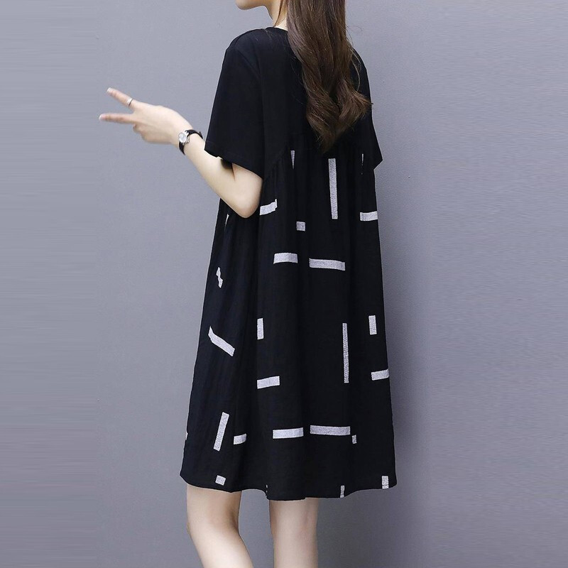 Yi Meng Xi 2019 Summer wear new pattern fashion Large Easy Show thin printing Mosaic Dress F2196 blackin the Play mode/Anime/Periphery/cos/Board games , Cosplay Apparel/Props/Service , Cosplay Women category - from Buy2taobao.com to provide professional Taobao agent buy service