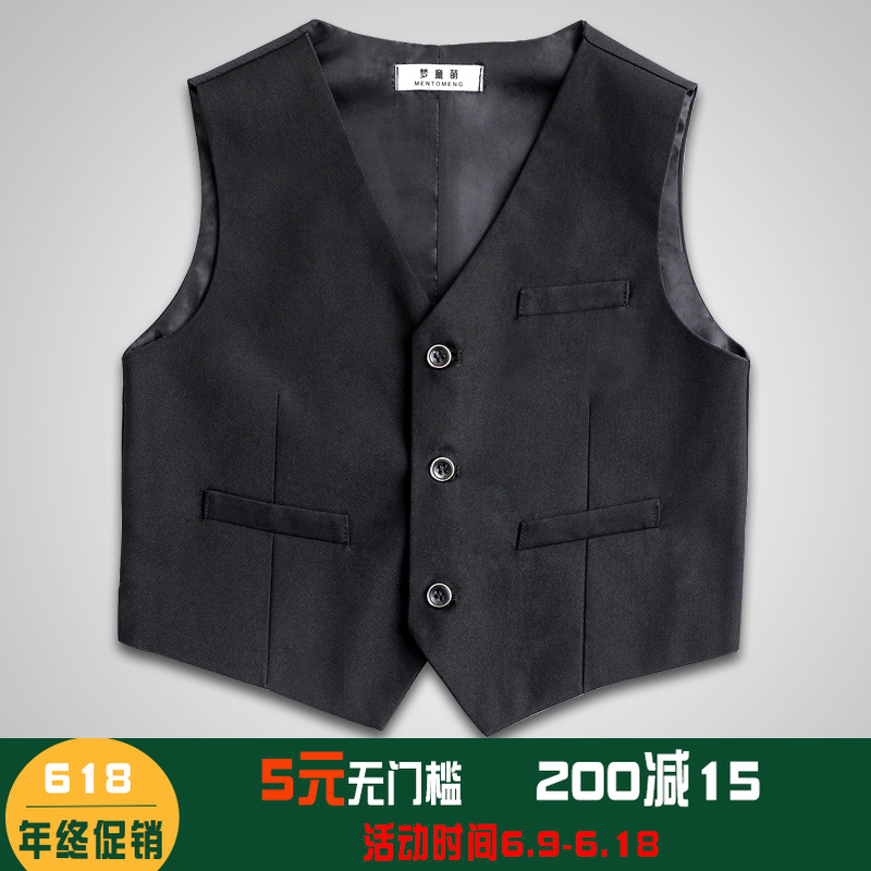 儿童西服马甲加肥加大码春秋中大童演出服胖男童花童礼服黑色马夹|msdalam kategori Kanak-kanak/Bayi/Keluarga dipasang, Vest - dari Buy2taobao.com untuk memberikan perkhidmatan ejen Taobao profesional membeli