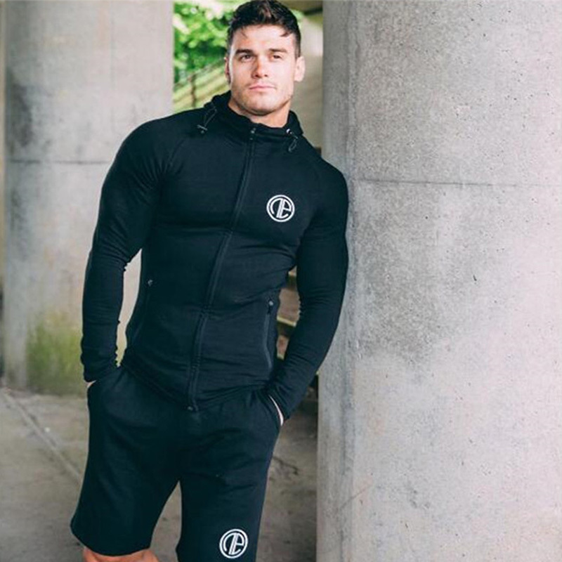 muscle Sports sweater Hooded Long sleeve Socket Bodybuilding Cardigan Autumn and winter thickening Brother run Camouflage coatin the Sportswear/Casual Clothing , Sports Sweater/Pullover category - from Buy2taobao.com to provide professional Taobao agent buy service
