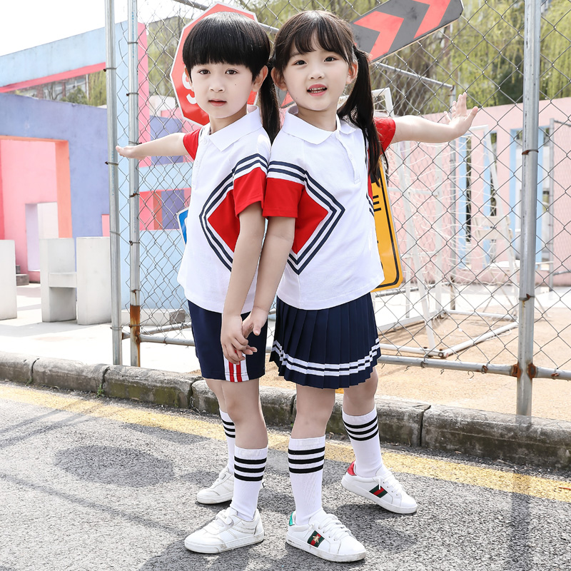 儿童班服春秋小学生校服幼儿园园服夏装运动会开幕式服装三件套装在类目 女装/女士精品, 套装/学生校服/工作制服, 学生校服中 - 来自Buy2taobao.com提供专业的淘宝代购服务