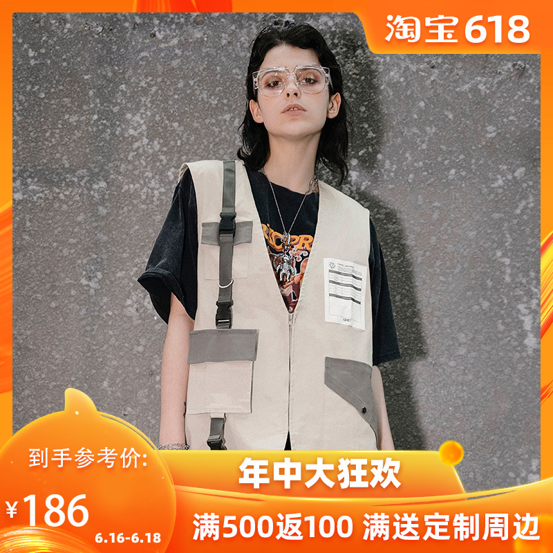 GRKC 90S Function work clothes Vest men and women lovers Same item Hip hop Chaopai Easy coatin the Women's clothing/Boutique , Jacket category - from Buy2taobao.com to provide professional Taobao agent buy service