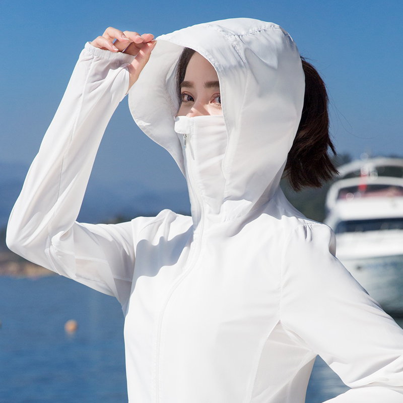 户外防晒衣女2019新款网红百搭防紫外线薄款透气皮肤衣防晒服外套|msdalam kategori luar/Mountaineer/Camping/Aksesori perjalanan, pakaian luar, kot sukan luar - dari Buy2taobao.com untuk memberikan perkhidmatan ejen Taobao profesional membeli
