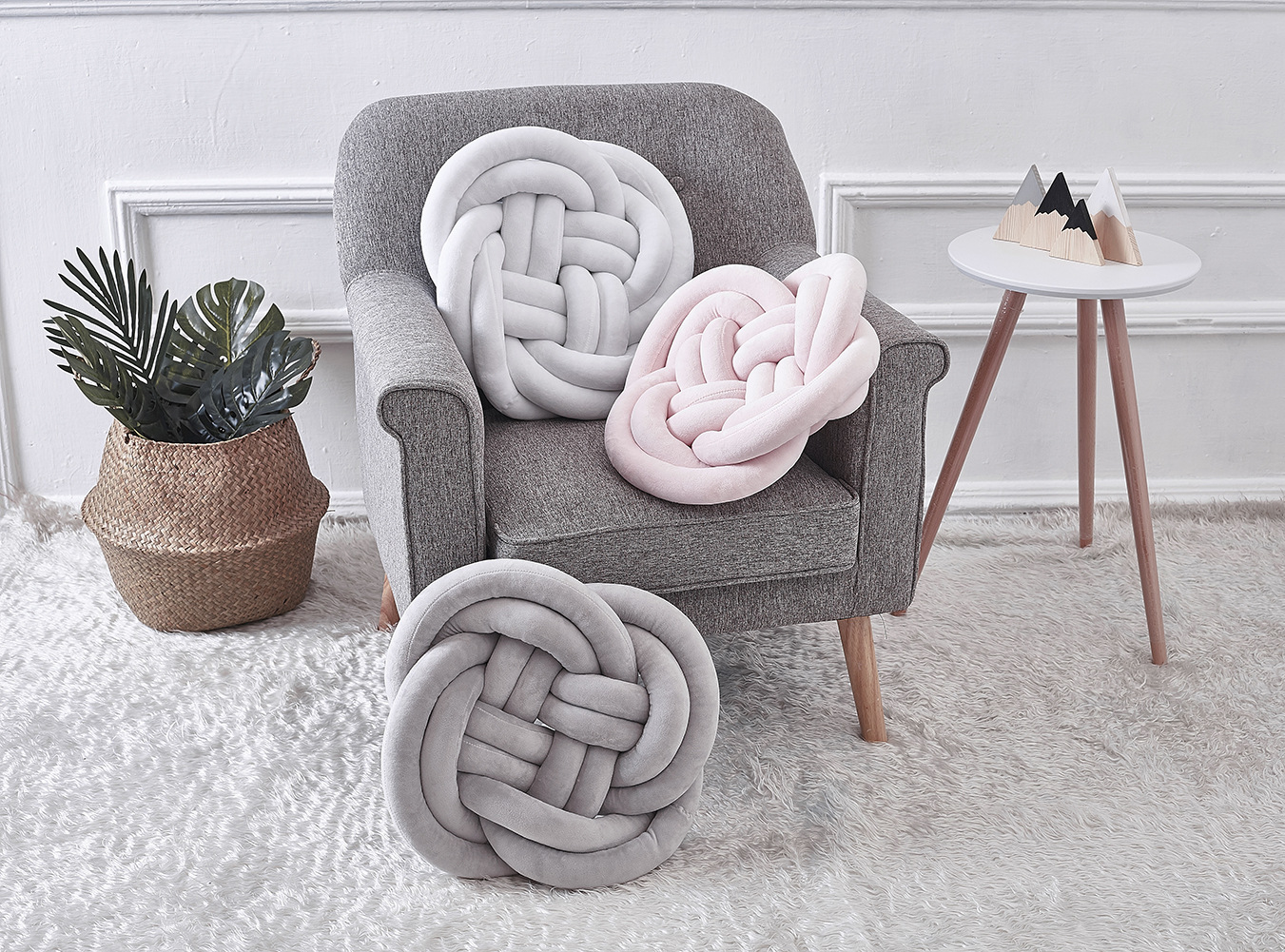 Fart mother ins Explosive money Denmark Same item Twist ball Tie Pillows sofa Pillow originality Northern Europe Pillows Pillowin the Home Fabric , Pillow/Pillow category - from Buy2taobao.com to provide professional Taobao agent buy service