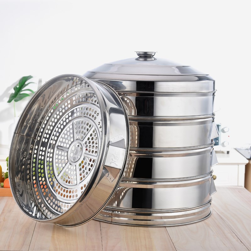 蒸 三层复底304不锈钢z28e1加厚多层大容量大号蒸笼家用|msdalam kategori dapur/memasak Appliances, memasak Appliances, Periuk belanga/Pot/cerek, pengukus - dari Buy2taobao.com untuk memberikan perkhidmatan ejen Taobao profesional membeli