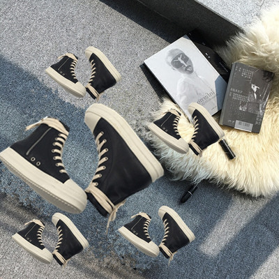 高邦鞋子女2019秋季帆布鞋新款ro嘻哈潮高帮运动厚底情侣款男女鞋