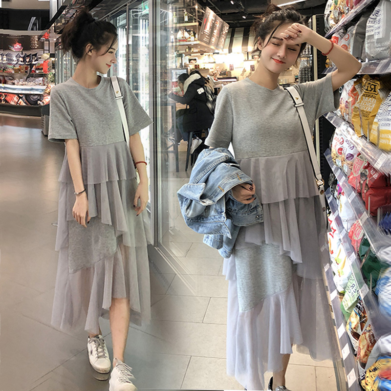 孕婦夏裝連衣裙2019新款韓版時尚款孕婦超仙網紗裙哺乳期中長裙夏在類目 孕婦裝/孕產婦用品/營養, 孕婦裝, 連衣裙中 - 來自Buy2taobao.com提供專業的淘寶代購服務