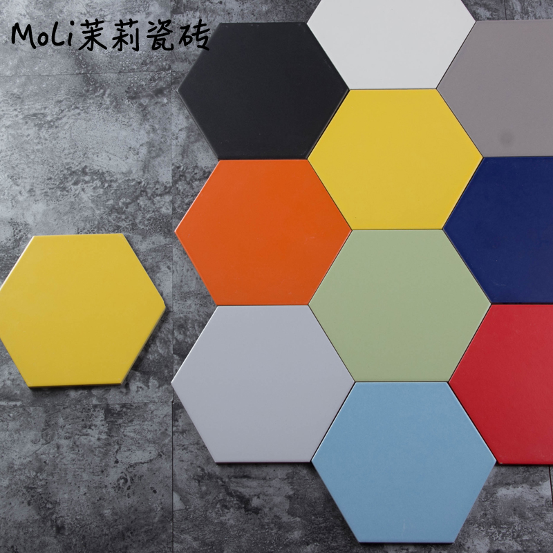 Six angle brick non-slip Tiles 200230 colour Solid Matte kitchen TOILET Shower Room Wall tile Restaurant floor tilein the Decoration main material , Ceramic tile , Tile decorative accessories , Motif category - from Buy2taobao.com to provide professional Taobao agent buy service