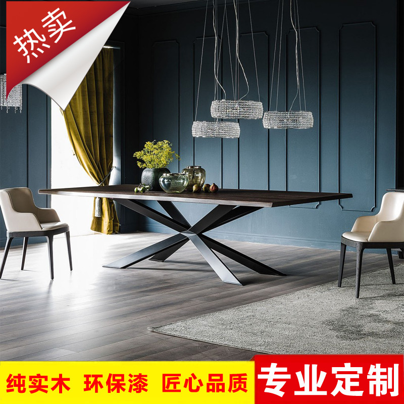 北歐實木loft辦公工作台工業風鐵藝個性創意會議桌長方形餐桌定制在類目 商業/辦公傢俱, 辦公傢俱, 辦公桌, 會議桌中 - 來自Buy2taobao.com提供專業的淘寶代購服務