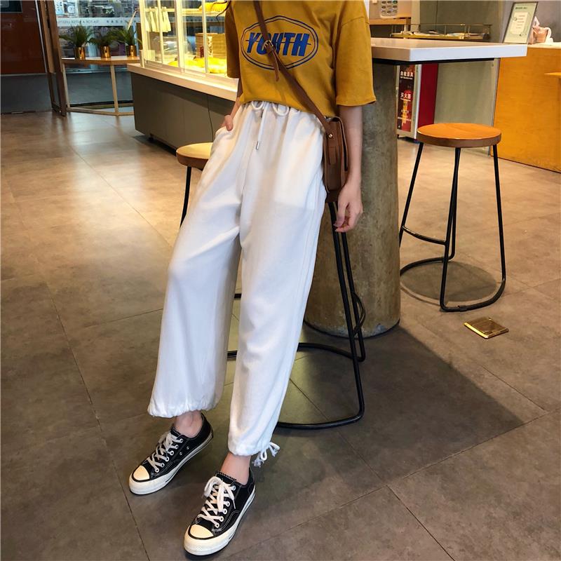 Hong Kong Chaopai summer 2019 new pattern Korean Edition Versatile Easy Knickers Paige trousersin the Women's clothing/Boutique , Pants , Casual pants category - from Buy2taobao.com to provide professional Taobao agent buy service