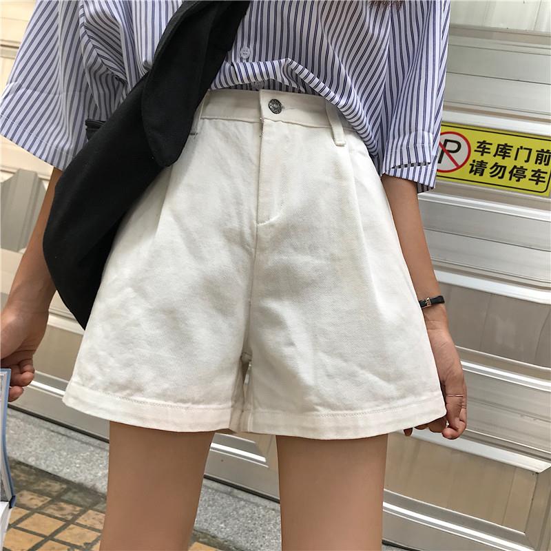 香港潮牌短裤2019春夏韩版高腰阔腿热裤宽松显瘦学生百搭|ruв категории Женская одежда, джинсы - от Buy2taobao.com для оказания профессиональной услуги покупки агента Taobao