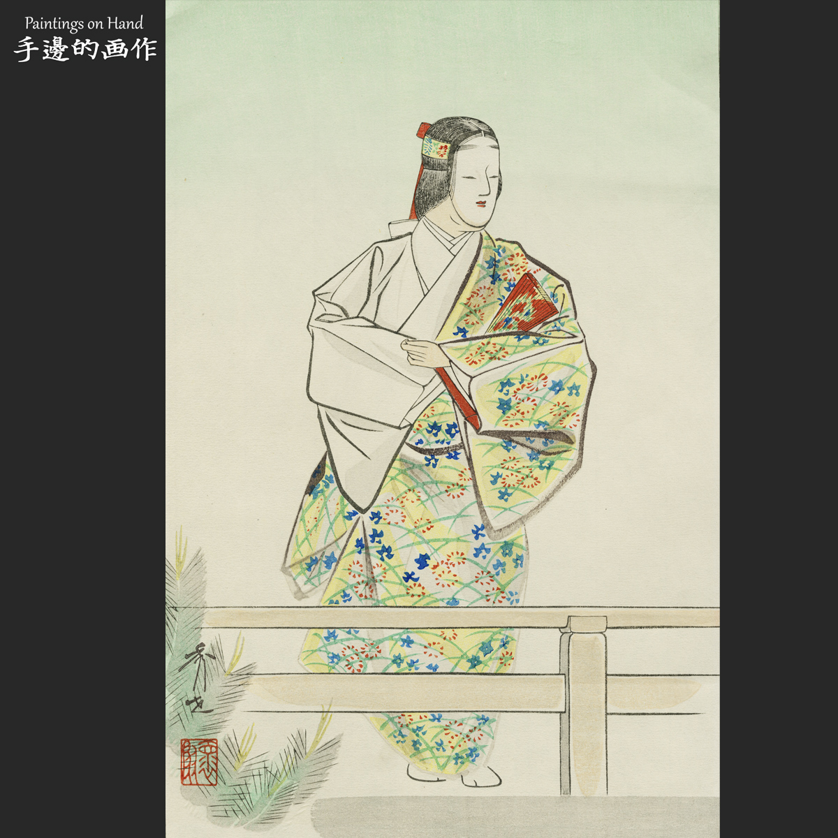 日本浮世绘早期原版木刻版画装饰画日式料理人物挂画/能絵/班女|ruв категории Домашний быт, декоративная живопись, 版画 - от Buy2taobao.com для оказания профессиональной услуги покупки агента Taobao